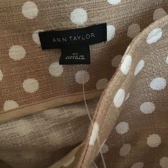 Ann Taylor polka dot belted blouse XL - Picture 4 of 5